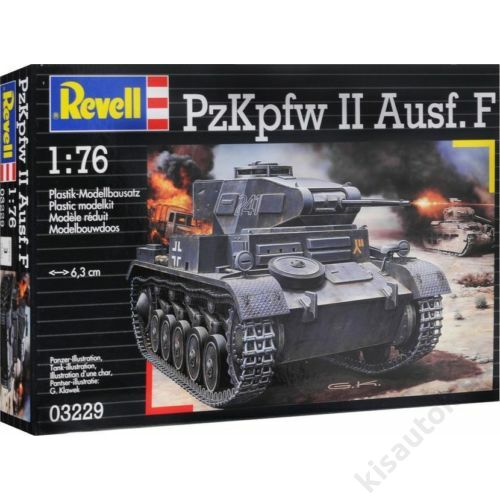 Revell 1:76 PzKpfw II Ausf.F tank makett
