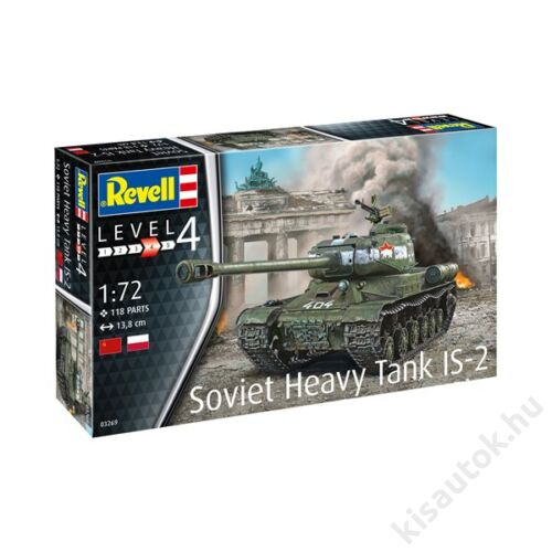 Revell 1:72 Soviet Heavy Tank IS-2 tank makett