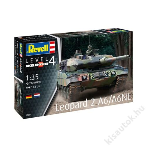 Revell 1:35 Leopard 2 A2/A6NL tank makett