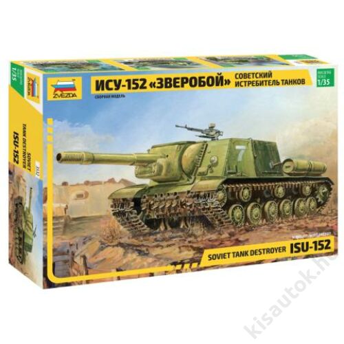 Zvezda 1:35 Soviet Tank Destroyer ISU-152 tank makett