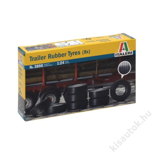 Italeri 1:24 Trailer Rubber Tyres (8x)