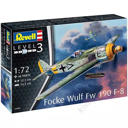 Revell 1:72 Focke Wulf Fw 190 F-8 repülő makett