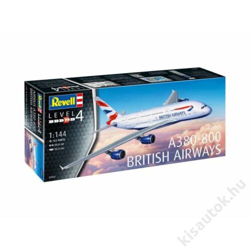 Revell 1:144 Airbus A380-800 British Airways repülő makett