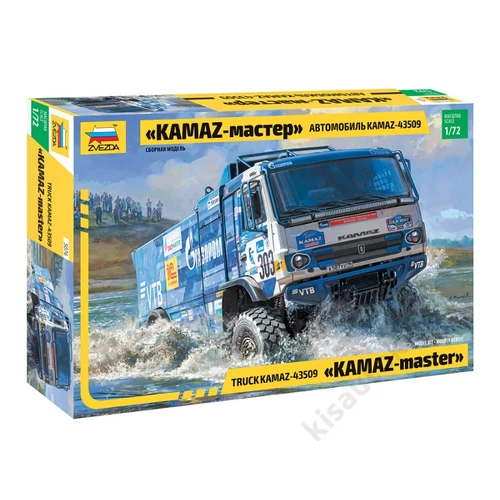 Zvezda 1:72 KAMAZ-master rallye teherautó makett