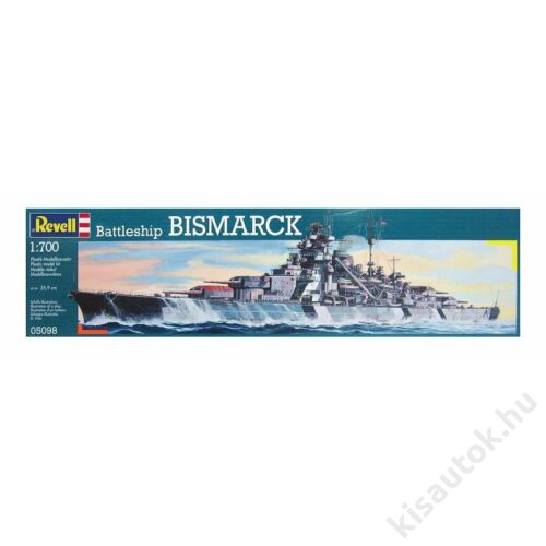 Revell 1:700 Battleship Bismarck hajó makett
