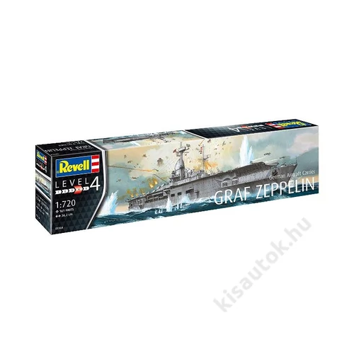 Revell 1:720 German Aircraft Carrier Graf Zeppelin hajó makett