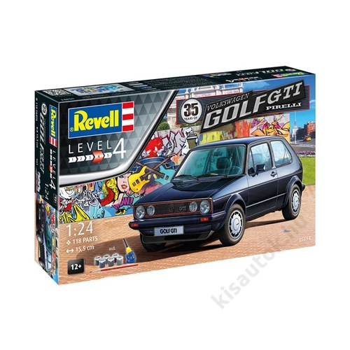 REV-5694 Revell 1:24 35 Years of Volkswagen Golf GTI Pirelli SET