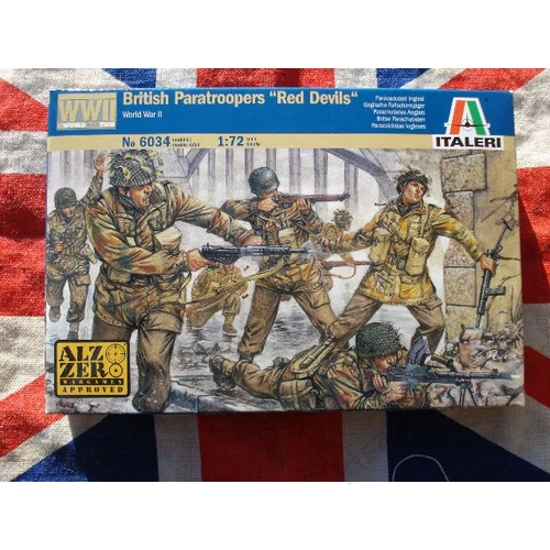 Italeri 1:72 British Paratroopers makett figura szett