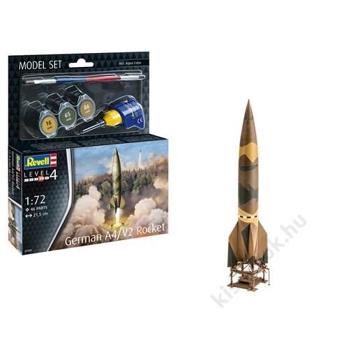 REV-63309 Revell 1:72 German A4/V2 Rocket makett készlet kiegészítokkel