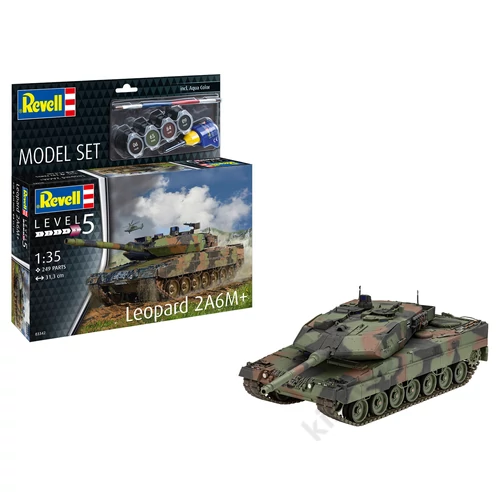 REV-63342 Revell 1:35 Leopard 2 A6M+ makett készlet kiegészítokkel