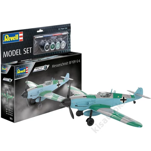 REV-63653 Revell 1:32 Messerschmitt Bf109G-6 Easy-Click SET repülő makett