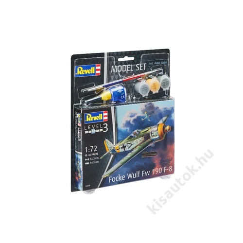 Revell 1:72 Focke Wulf Fw 190 F-8 SET repülő makett