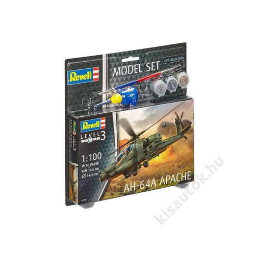Revell 1:100 AH-64A Apache SET helikopter makett