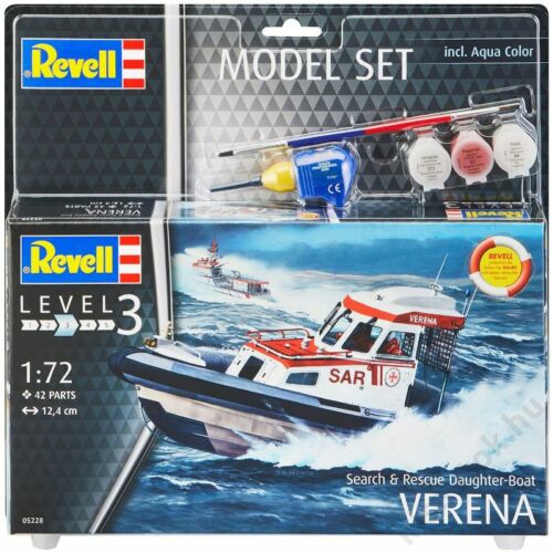 Revell 1:72 Search & Rescue Daughter-Boat Verena SET hajó makett