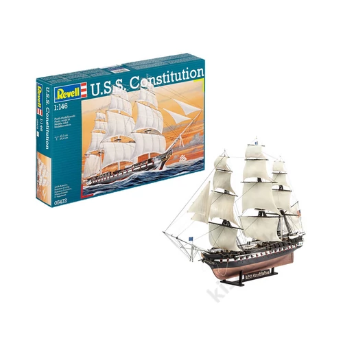 Revell 1:146 U.S.S. Constitution SET