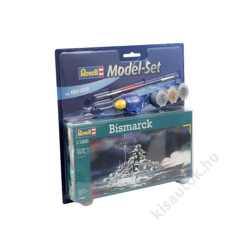 Revell 1:1200 Bismarck SET hajó makett