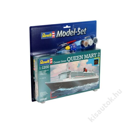 Revell 1:1200 Ocean Liner Queen Mary 2 SET hajó makett