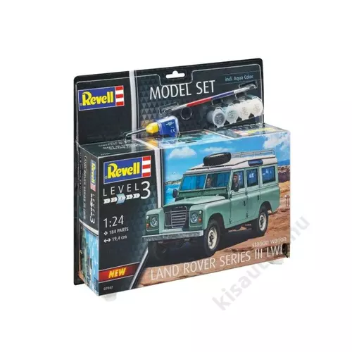 Revell 1:24 Land Rover Series III LWB station wagon SET autó makett