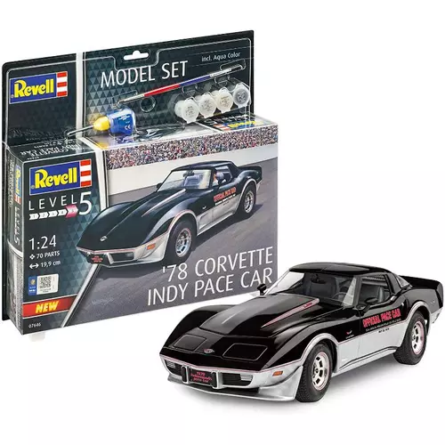 Revell 1:24 '78 Corvette Indy Pace Car SET autó makett