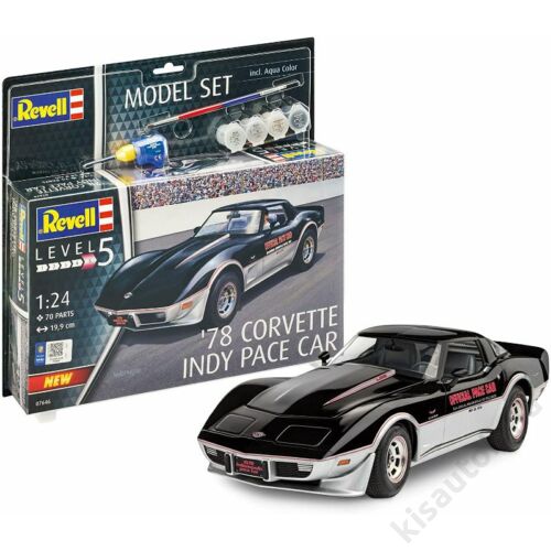 Revell 1:24 '78 Corvette Indy Pace Car SET autó makett