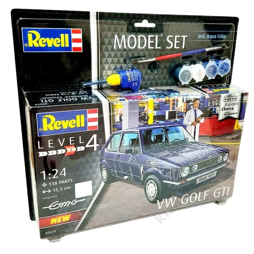 Revell 1:24 VW Golf GTI Builders' Choice SET autó makett