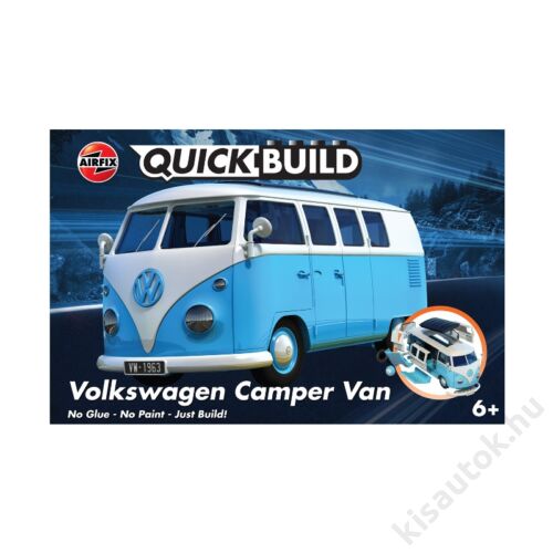 Airfix QUICKBUILD VW Camper Van kék