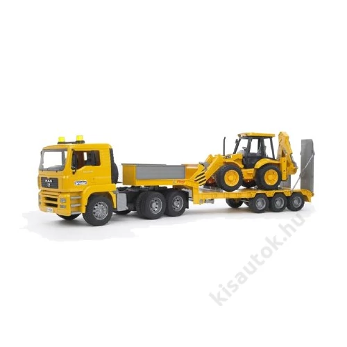 Bruder MAN TGA tréler + JCB 4CX rakodógép