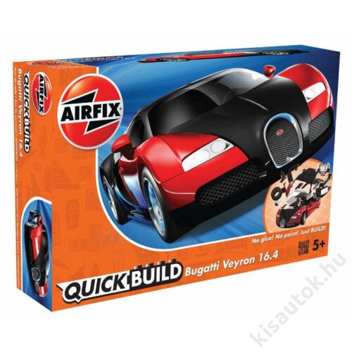Airfix QUICKBUILD Bugatti 16.4 Veyron black/red