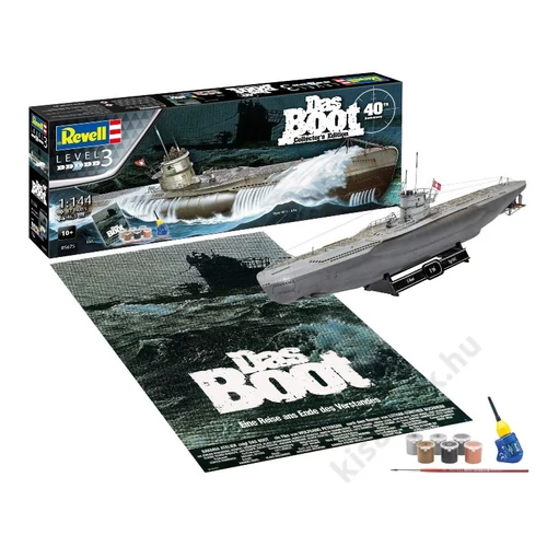 REV-5675 Revell 1:144 Das Boot 40th Anniversary Collector's Edition Gift SET