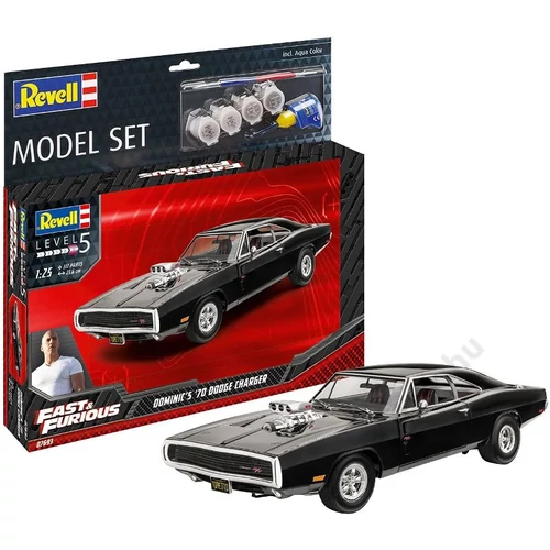 REV-67693 Revell 1:25 Fast & Furious Dominic's 1970 Dodge Charger SET