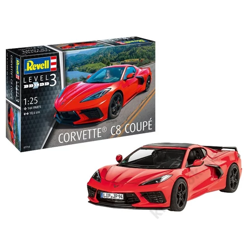 REV-7714 Revell 1:25 Corvette C8 Coupé autó makett