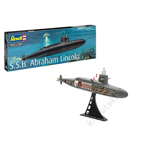 Revell 1:253 S.S.B. Abraham Lincoln with Interior makett tengeralattjáró