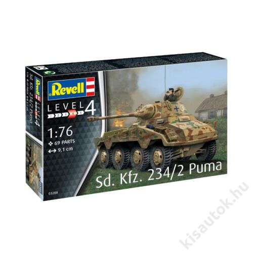 Revell 1:76 Sd. Kfz. 234/2 Puma tank makett