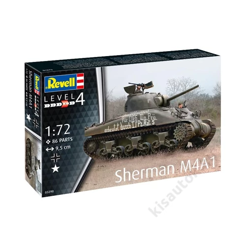 Revell 1:72 Sherman M4A1 tank makett