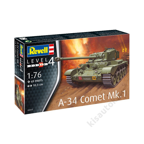 Revell 1:76 A-34 Comet Mk.1 tank makett