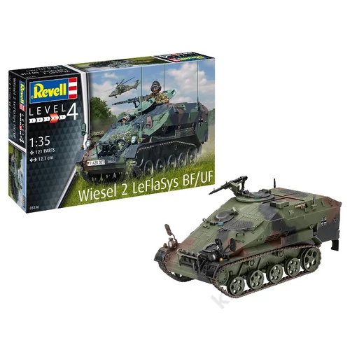 REV-3336 Revell 1:35 Wiesel 2 LeFlaSys BF/UF harcjármu makett