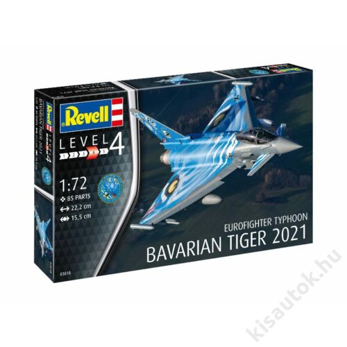 Revell 1:72 Eurofighter Typhoon Bavarian Tiger 2021 repülő makett