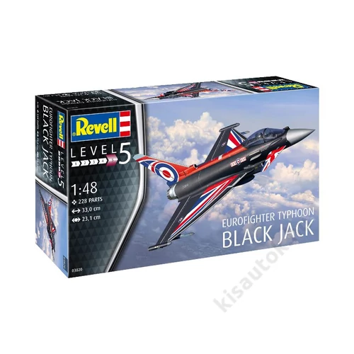 REV-3820 Revell 1:48 Eurofighter Typhoon Black Jack repülő makett
