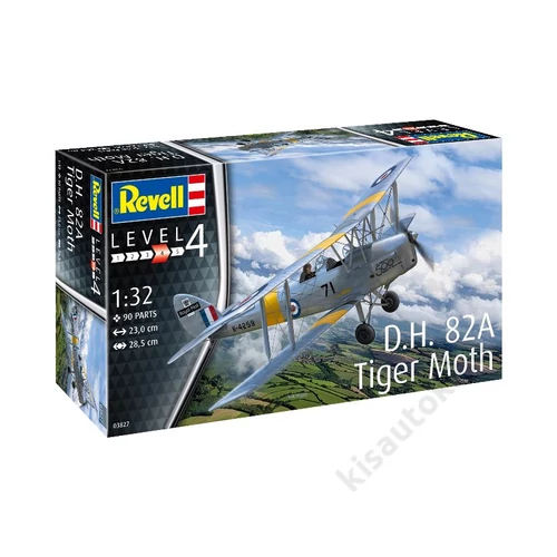 REV-3827 Revell 1:32 D.H. 82A Tiger Moth repülő makett