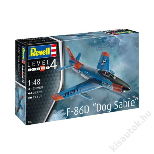 Revell 1:48 F-86D "Dog Sabre" repülő makett
