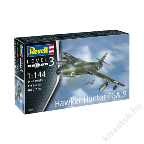 Revell 1:144 Hawker Hunter FGA.9 repülő makett