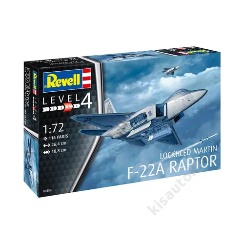 REV-3858 Revell 1:72 Lockheed Martin F-22A Raptor