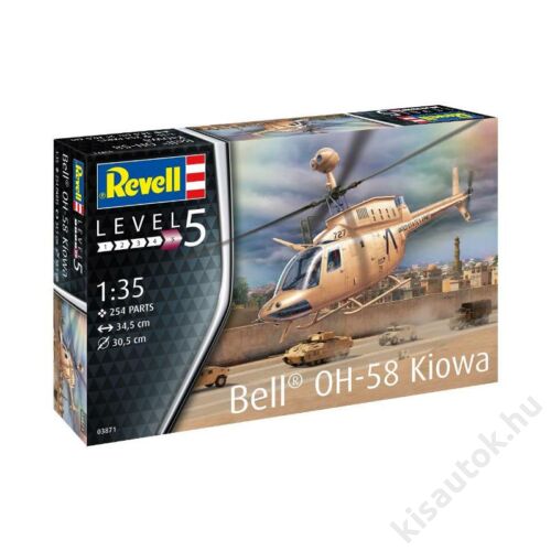Revell 1:35 Bell OH-58 Kiowa helikopter makett
