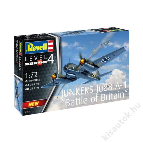 Revell 1:72 Junkers Ju 88 A-1 Battle of Britain repülő makett