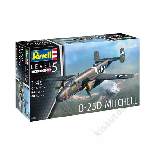 Revell 1:48 B-25D Mitchell repülő makett