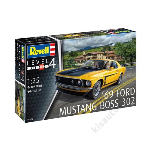 Revell 1:24 '69 Ford Mustang Boss 302 makett autó