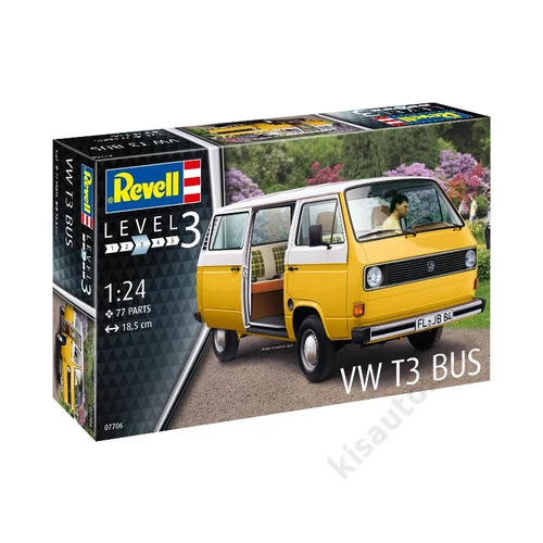 REV-7706 Revell 1:25 Volkswagen VW T3 Bus autó makett