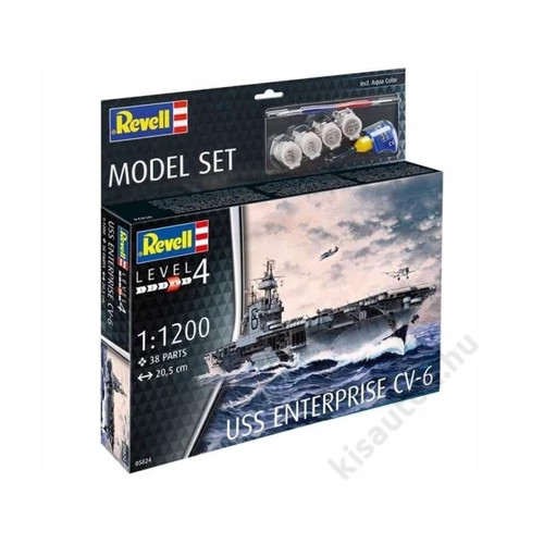 REV-65824 Revell 1:1200 USS Enterprise  makett készlet festékkel és kiegészítokkel