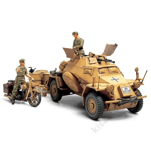 Tamiya 1:35 Ger. SdKfz.222 Arm.Veh.Nor.Afr.(3) katonai jármű makett
