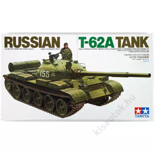 Tamiya 1:35 Soviet Mainbattletank T-62A tank makett